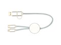 Câble 5 en 1 Alasia en aluminium et plastique recyclés de 30 cm pour la synchronisation des données et la charge rapide de 27 W 18