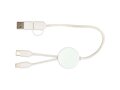Câble 5 en 1 Citala en plastique recyclé de 30 cm pour la synchronisation des données et la charge rapide de 27 W 3