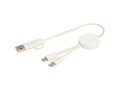 Câble 5 en 1 Citala en plastique recyclé de 30 cm pour la synchronisation des données et la charge rapide de 27 W 4