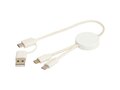 Câble 5 en 1 Citala en plastique recyclé de 30 cm pour la synchronisation des données et la charge rapide de 27 W 5