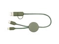 Câble 5 en 1 Citala en plastique recyclé de 30 cm pour la synchronisation des données et la charge rapide de 27 W 15