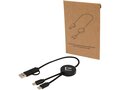 Câble 5 en 1 Citala en plastique recyclé de 30 cm pour la synchronisation des données et la charge rapide de 27 W 8