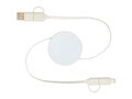 Câble rétractable 5 en 1 Citala en plastique recyclé de 90 cm pour la synchronisation des données et la charge rapide de 40 W 4