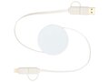 Câble rétractable 5 en 1 Citala en plastique recyclé de 90 cm pour la synchronisation des données et la charge rapide de 40 W 3