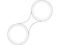 Petit aimant RFX™ rond en TPU réfléchissant 2