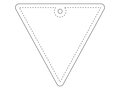 Attache réfléchissante RFX™ en PVC en forme de triangle inversé 2