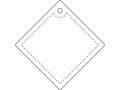 Attache réfléchissante RFX™ en PVC en forme de diamant, grand modèle 2