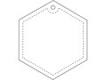 Attache hexagonale légère RFX™ H-12 en PVC réfléchissant 3