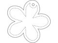 Attache légère en forme de fleur RFX™ H-13 en PVC réfléchissant 7