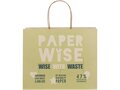 Sac en papier fabriqué à partir de déchets agricoles avec poignées torsadées, grande taille 1