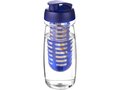 Bouteille de sport et infuseur H2O Pulse® 600 ml avec couvercle à clapet