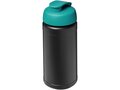 Bouteille de sport Baseline de 500 ml recyclée avec couvercle rabattable 44