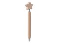 Stylo bille en bois avec étoile 1