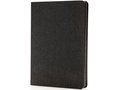 Carnet de notes B6 avec bord noir et finition tissu