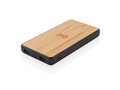 Batterie de secours 8000 mAh en bambou avec induction 5W