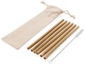 Set de pailles en fibre de bambou 6 pcs