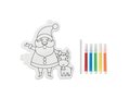 Ballon de coloriage père Noël