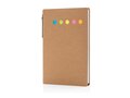 Carnet A6 de notes autocollantes avec stylo