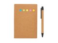 Carnet A6 de notes autocollantes avec stylo 2