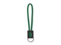 Porte-clés court en polyester sur mesure avec cordon bicolore et badge PVC – design entièrement personnalisé 1