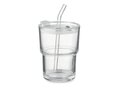 Gobelet verre et paille 400ml