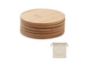 Lot de 6 sous-verres en bambou