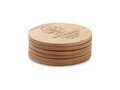 Lot de 6 sous-verres en bambou 4