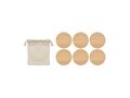 Lot de 6 sous-verres en bambou 3