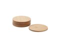 Lot de 6 sous-verres en bambou 2