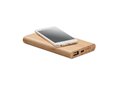 4000 mAh Bamboo power bank 1