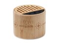 Round bamboo wireless speaker 2