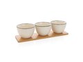 Set 3 bols de service avec plateau en bambou Ukiyo