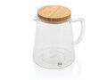 Carafe d'eau 1,2L en verre avec couvercle en bambou Ukiyo