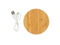 Chargeur sans fil 5W rond en bambou FSC® 1