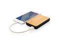 Batterie de secours de poche 5000 mAh en bambou 1