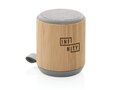 Enceinte sans fil 3W en bambou et tissu 4