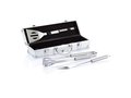 Set de 3 pcs pour barbecue en coffret aluminium