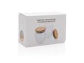 Set de 2 verres double paroi 250ml avec couvercle en bambou 15