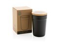 Mug 300ml en PP recyclé GRS avec couvercle en bambou FSC® 6