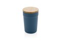 Mug 300ml en PP recyclé GRS avec couvercle en bambou FSC® 18