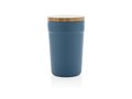Mug 300ml en PP recyclé GRS avec couvercle en bambou FSC® 19