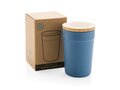 Mug 300ml en PP recyclé GRS avec couvercle en bambou FSC® 23