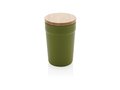 Mug 300ml en PP recyclé GRS avec couvercle en bambou FSC® 24