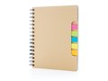 Carnet de notes A5 Kraft avec notes autocollantes