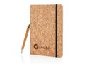 Carnet de notes en liège avec stylo en bambou 1