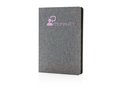 Carnet de notes B6 avec bord noir et finition tissu 14