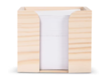 Bloc de papier 10x10x8.5cm FSC dans une boîte cubique en bois 3