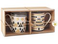 2 tasses et boîte cadeau