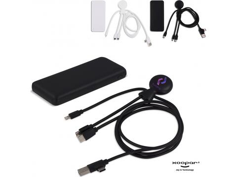 3199 | Xoopar Mr. Bio Powerbank and cable pack 7.000mAh