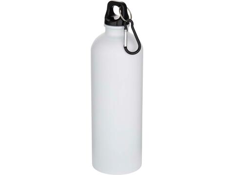 Bouteille d’eau Oregon de 750 ml en acier inoxydable à simple paroi certifiée RCS, recyclé mat avec mousqueton